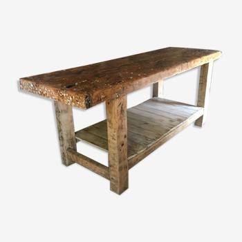 Ancienne table d'établi début XX eme