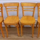 Set of 4 authentic Baumann bistro chairs.