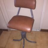 Industrial leather chair