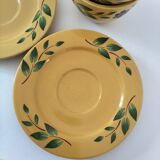 Swedish tea service Christineholm 1970s yellow