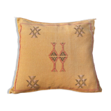 Oreiller en soie de cactus, coussin sabra marocain