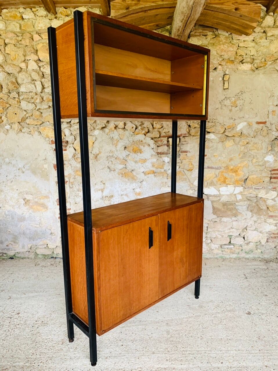 Vintage 2-compartment wall unit, 1960