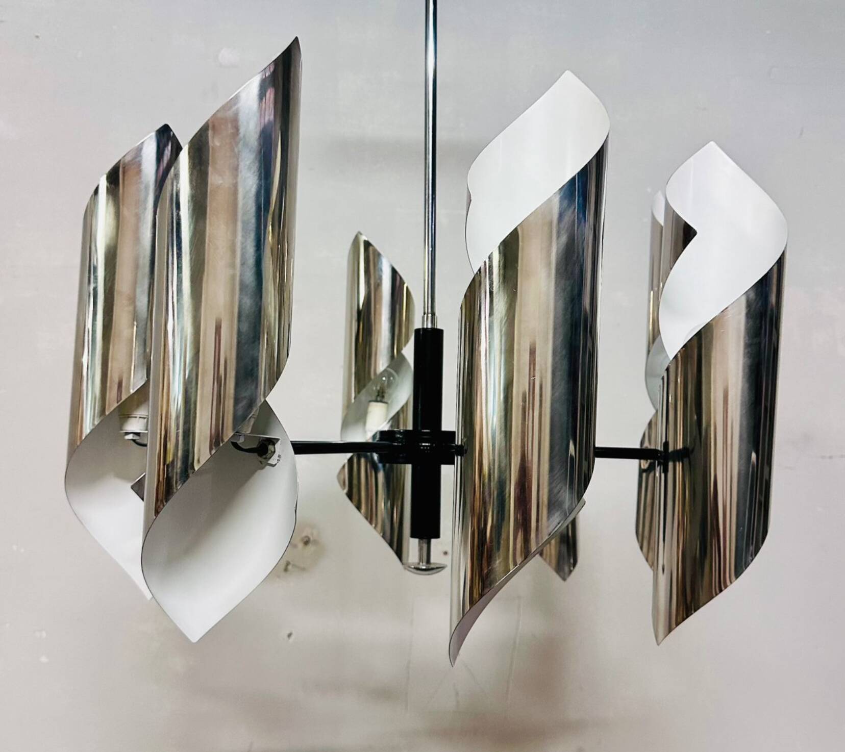 Lampadario vintage moderno, anni '70