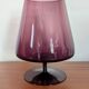 Purple smoked glass footed bowl – Scandinavian design spirit