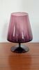 Purple smoked glass footed bowl – Scandinavian design spirit