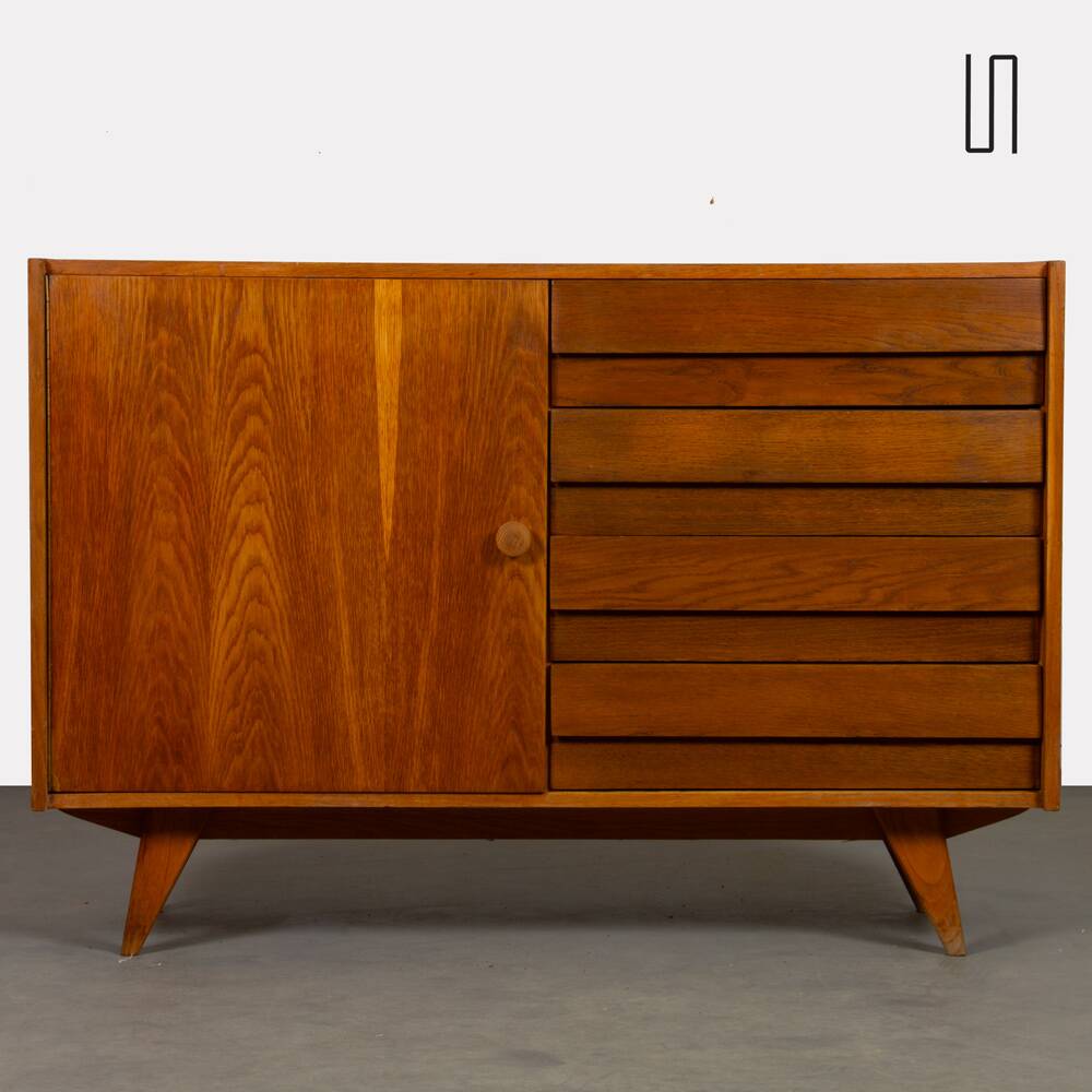 Vintage chest of drawers, Jiroutek for Interier Praha, model U-458, circa 1960