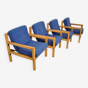 4 Flototto armchairs 1970