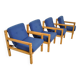 4 Flototto armchairs 1970