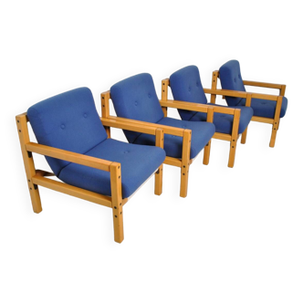 4 Flototto armchairs 1970