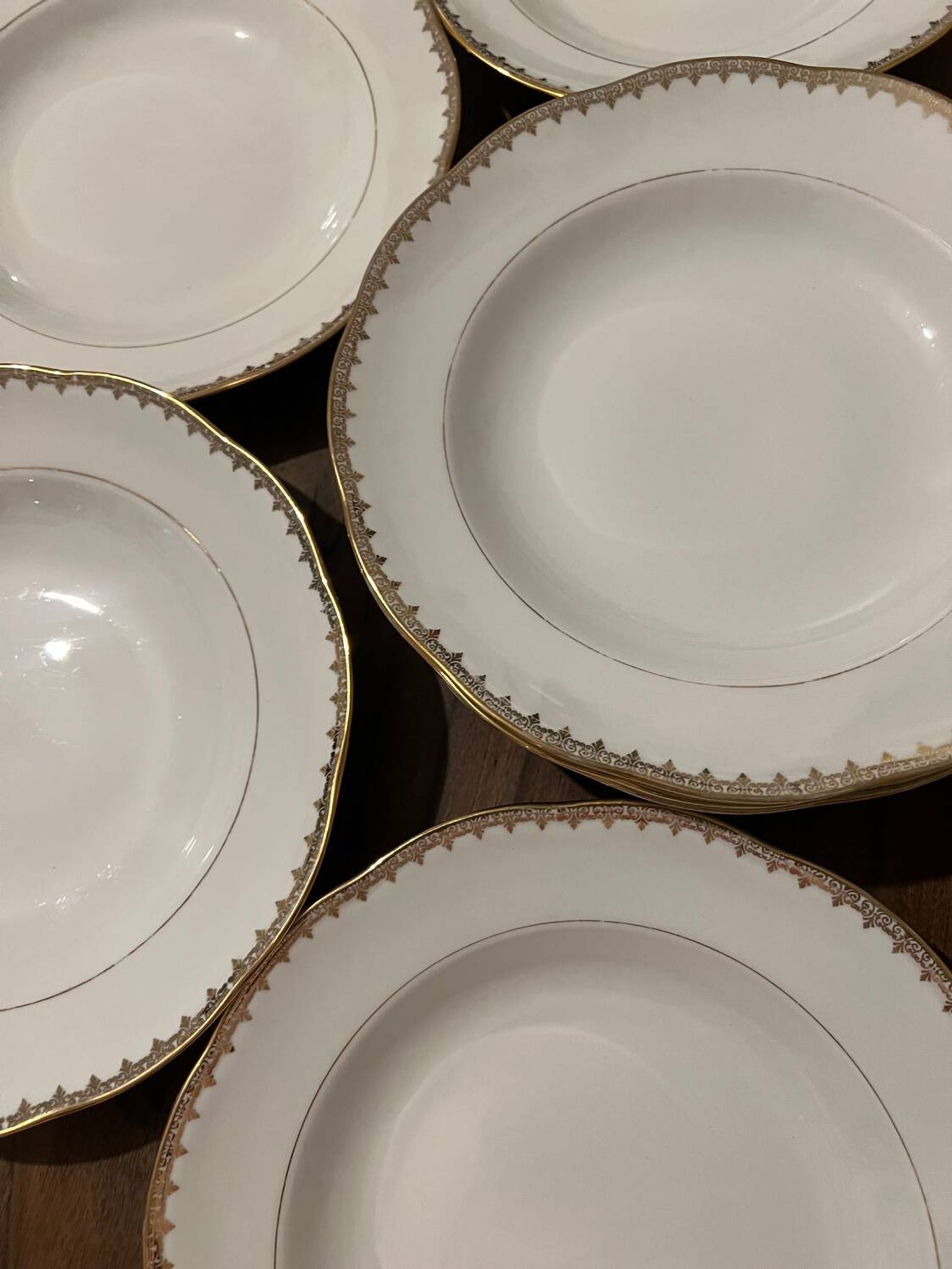 Set of 11 soup plates - Pommier Dureil 72 - L'Étoile Porcelain