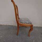 1 chaise ancienne à croisillon charles x  période restauration
