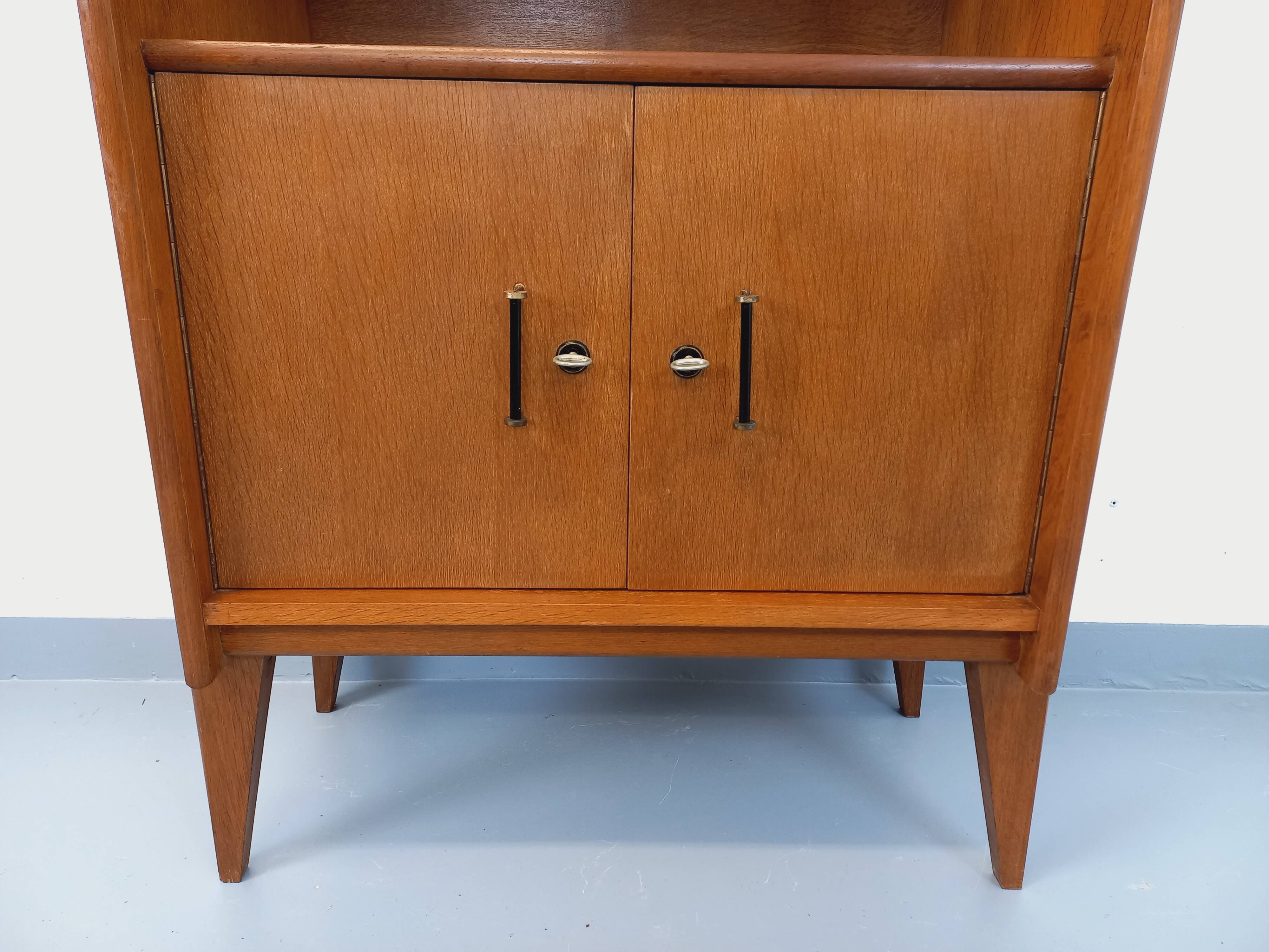 Vintage storage bookshelf René Gabriel Scandinavian style