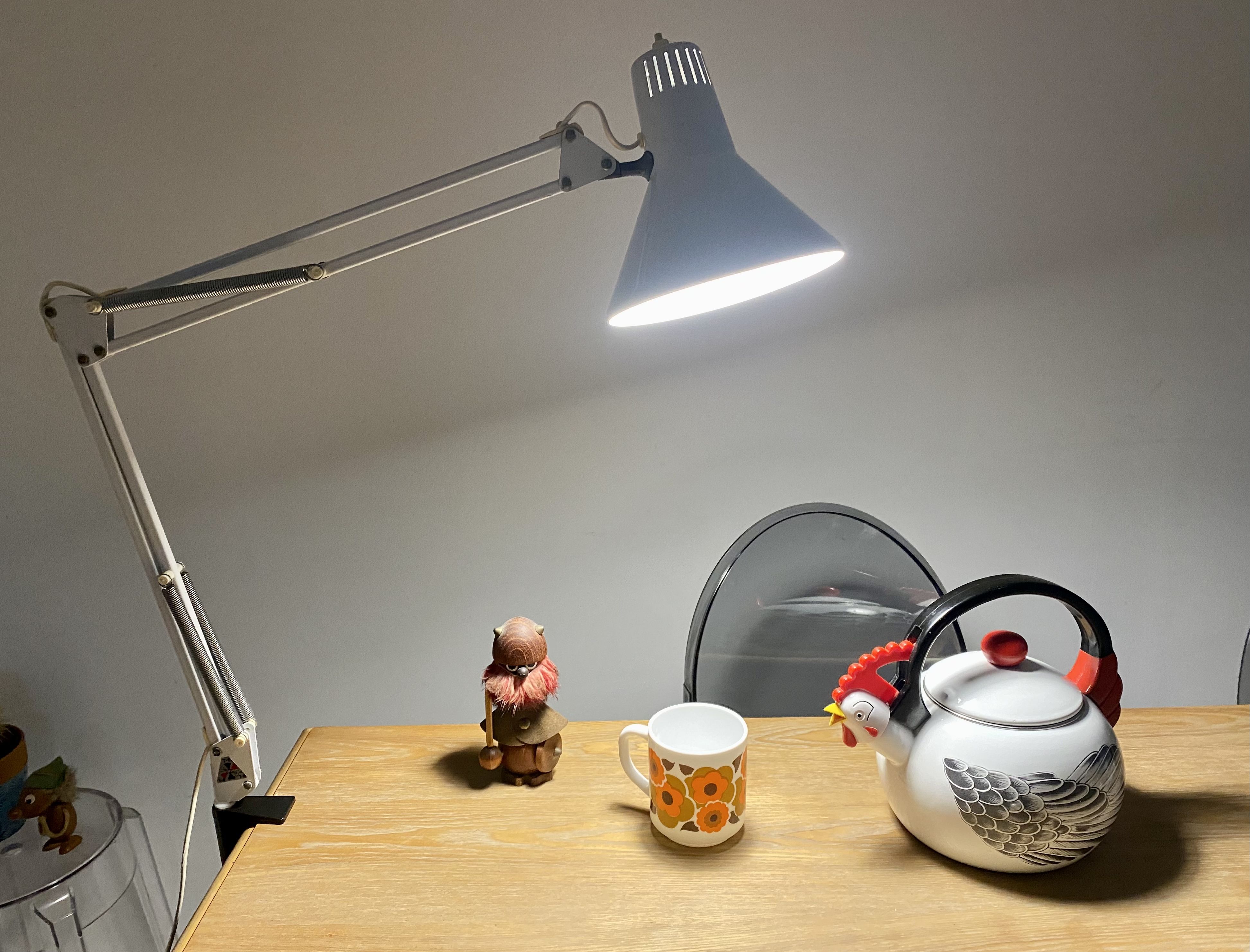 Desk lamp architect twist T1 italy vintage 70s