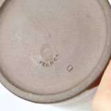 Set of 4 stoneware mugs, artisanal pottery, 1980