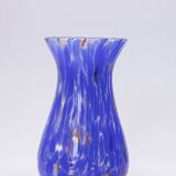 Handmade Blue Murano Glass Vase