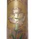 Legras Montjoye, purple enamelled glass vase with carnation circa 1900