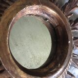 Gilded wood sun mirror, 60s