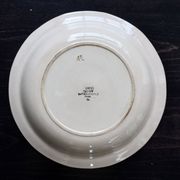 Old round hollow plate in Digoin Sarreguemines earthenware 9181