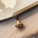 Oval brass mirror 70 x 50