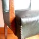 Pair of 1940 bridge armchairs in skaï