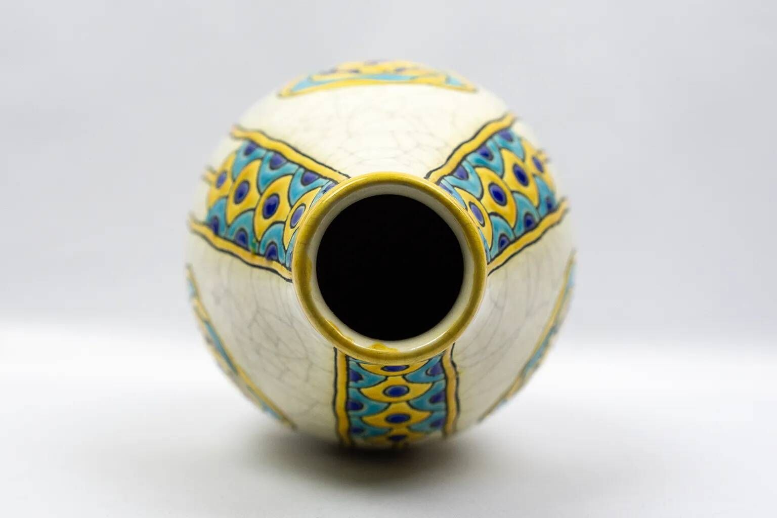 Art Deco vase by Charles Catteau - Boch Frères Kéramis, decoration 751 from 1923