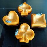 Sicard 4 earthenware collection ashtrays