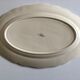 Sarreguemines ivory dish with oval godrons 38cm