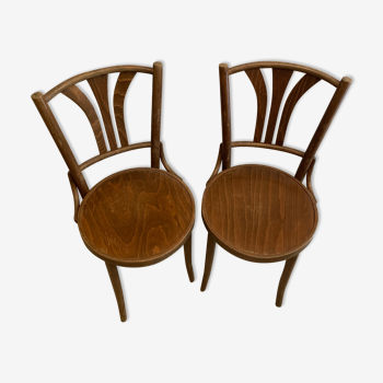 Paire de chaises de bistrot