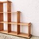 Regain mountain style pine wood shelf bookcase