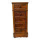 Burl walnut chiffonier bedside table 19th century