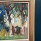 Swedish Oil on Canvas – “Neighbor’s House” by Pia Hesselmark‑Campbell