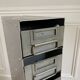 Metal workshop cabinet for tools and screws 8 vintage drawers