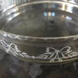 Vide poche en verre ciselé