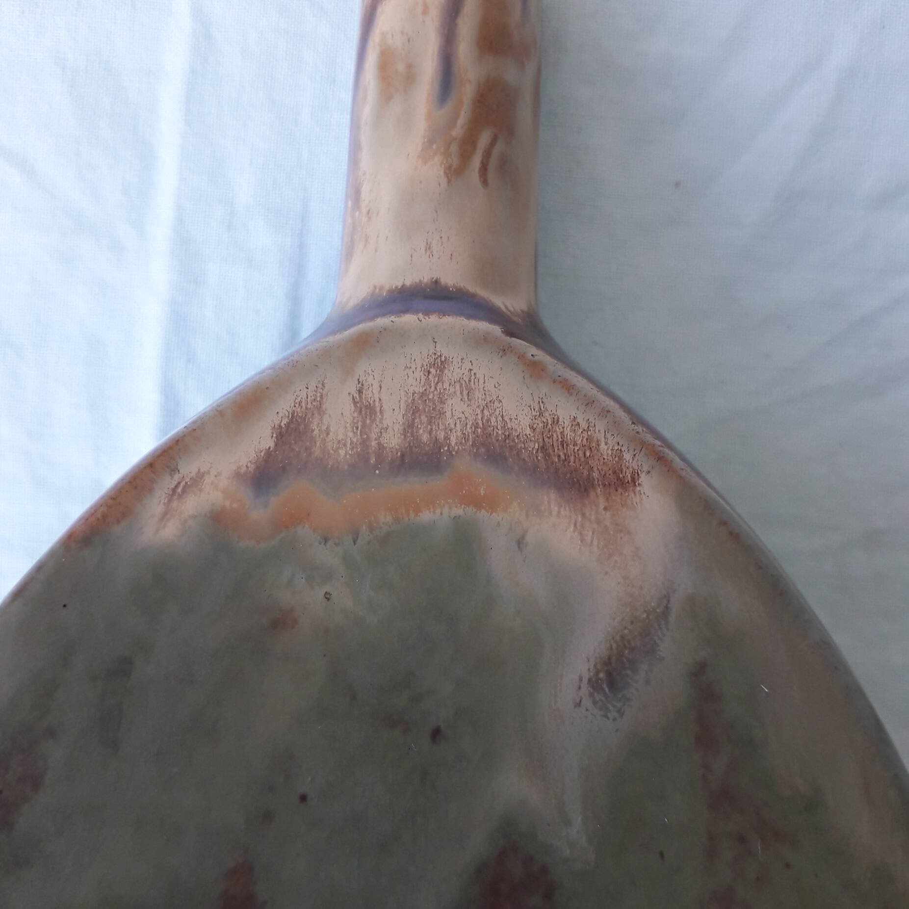 Single-stem vase in stoneware