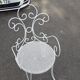 Old wrought iron garden furniture