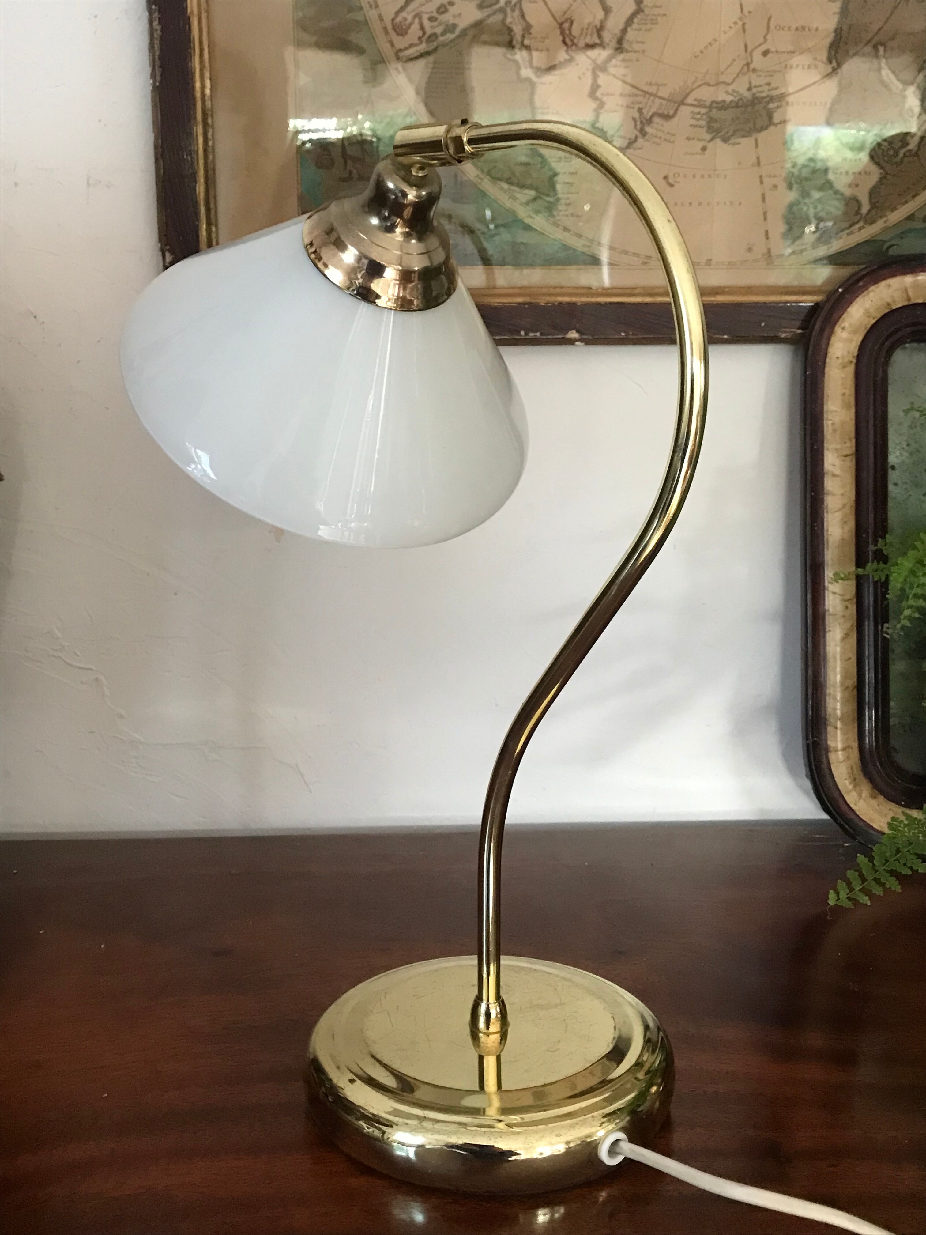 Vintage opaline lamp