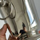 Small silver metal ice bucket