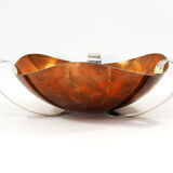 Mid-Century Copper & Silver Decorative Centerpiece