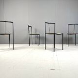 4 chairs by Zeus Noto Maurizio Peregalli Millepunte, 1985