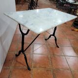Bistro table with marble top