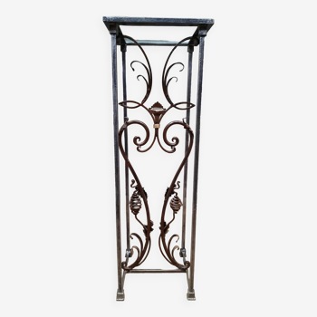 High wrought iron seat