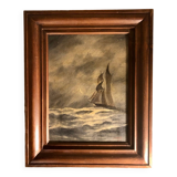 Marine and moonlight painting