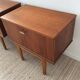 Pair of Scandinavian bedsides in 60s teak