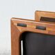 Mid-Century Danish Modern Teak & Leather Magazine Rack from Salin Mobler