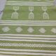 Handmade handmade green and white kilim carpet 60x95cm
