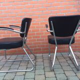 Pair of tubular chairs fana gispen 60s