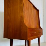 Vintage Danish mid-century teak bar cabinet 1960