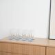 Set of champagne glasses, Italian design, 1980s, production: Italy