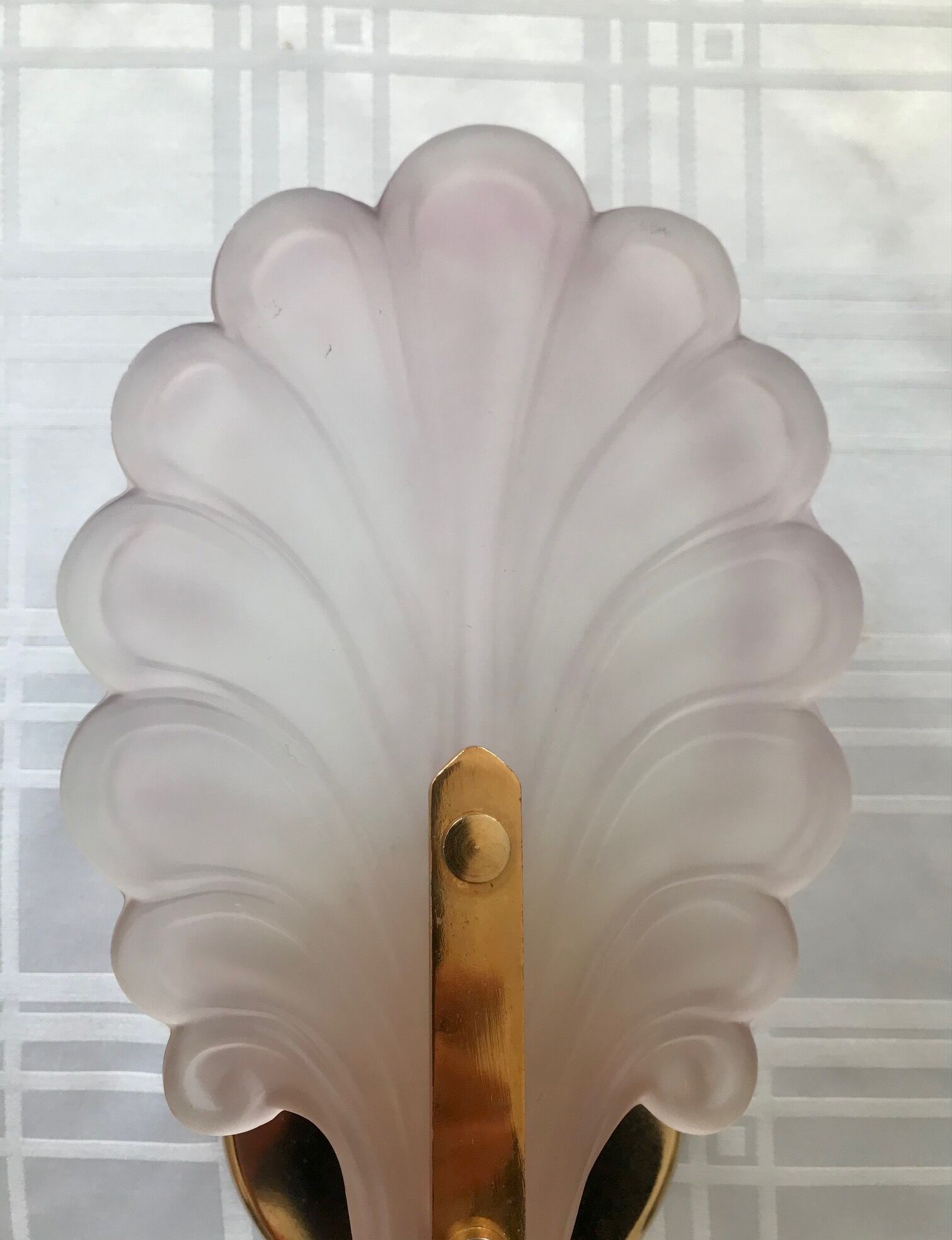 Pair of wall lamps glass sheet