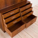 Rosewood drop front secretary desk by Axel Christensen, Odder, ACO Møbler, Denmark, 60s